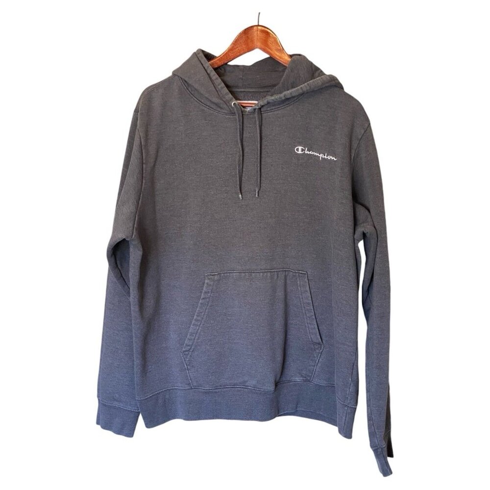 Champion Gray Pullover Hoodie Men's L Large
